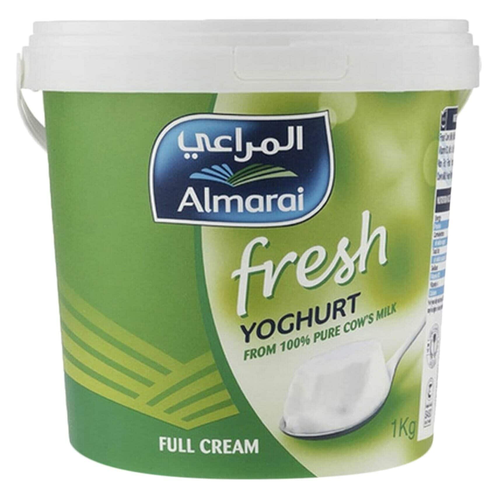 Buy Almarai Full Fat Plain Yoghurt 1kg Online Shop Fresh Food on