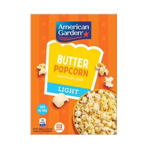 American Garden Popcorn Butter Light 240g