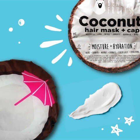Bear Fruits Coconut Frutilicious Hair Mask &amp; Cap Moisture &amp; Hydration 20ml