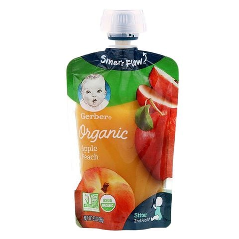 Gerber 2nd Foods Organic Apple Peach Puree 99g price in UAE | Carrefour ...