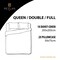 رزلان UAE- غطاء لحاف لون أوف وايت حجم ملكة/كامل مع 2 غطاء وسادة (3 قطع)