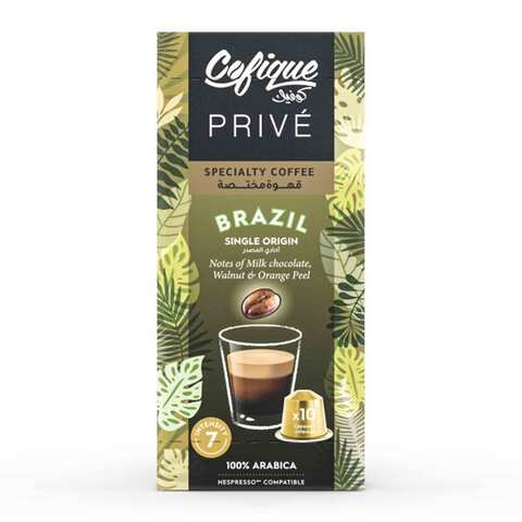 اشتري كوفيك كبسولات قهوة مختصة، البرازيل،  10 كبسولات قهوة في السعودية