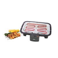 Geepas 2000W Electric Barbecue Grill, Smoke free Portable Table BBQ Grilling, Temperature Adjustment, High Power BBQ Grill, Micro Switch Cut Off