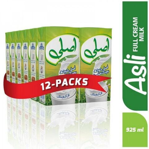 Haleeb Asli Full Cream Milk 925 ml (Pack of 12)