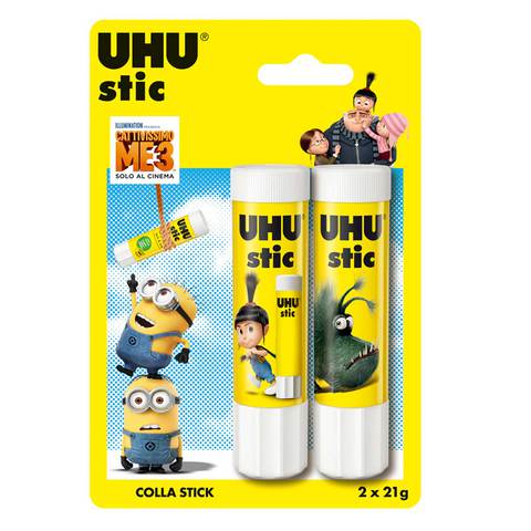 UHU Color Glue Stick 21g White 2 PCS