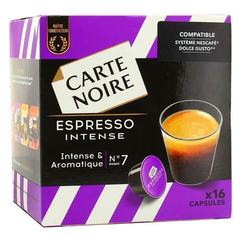 Buy Carte Noire Coffee Capsules No 7 Espresso Intense Dolce Gusto 128 Gram Online Shop Beverages On Carrefour Jordan