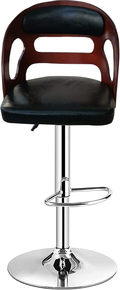 Leather on sale stool chair