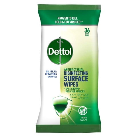 Dettol Surface Cleanser White 36 Wipes