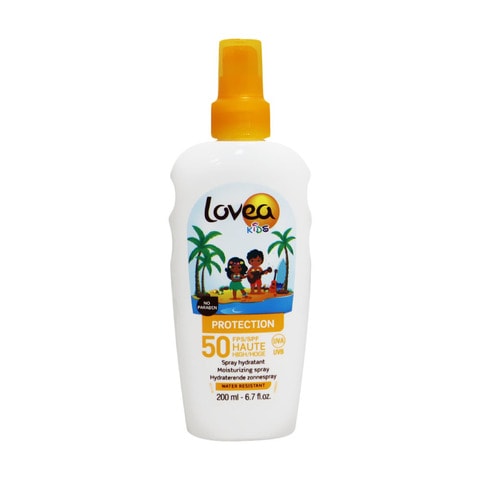 اشتري Lovea Kids Protection SPF50 Moisturizing Spray 200 ml في الامارات