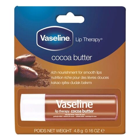 Vaseline Lip Therapy Cocoa Butter Balm Stick Brown 4.8g