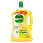 Buy Dettol Antibacterial Power Floor Cleaner , Lemon Fragrance, 3L in Saudi Arabia