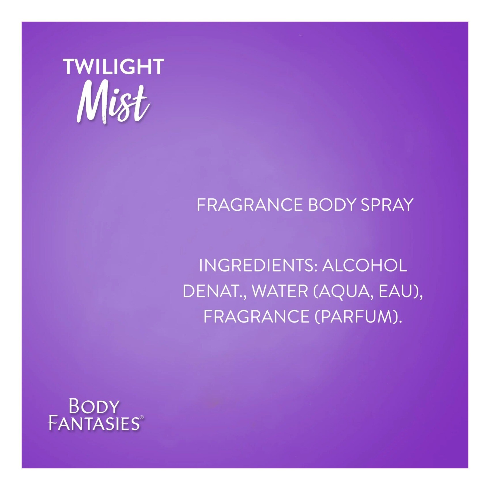 Buy Body Fantasies Signature Fragrance Body Spray Twilight Mist 236ml  Online - Shop Beauty & Personal Care on Carrefour UAE