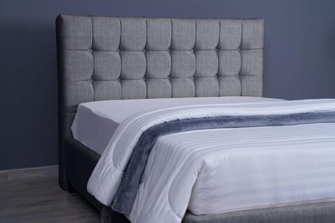 Grey king store size headboard