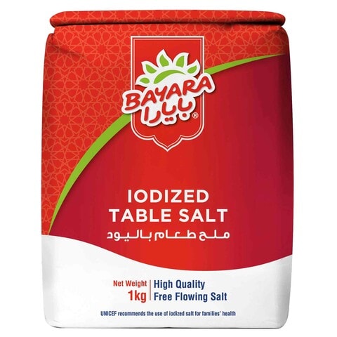 Bayara Iodized Table Salt 1Kg