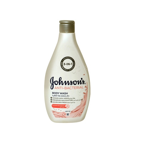 Johnson&#39;s Anti Bacterial Body Wash Almond Blossom 400ml
