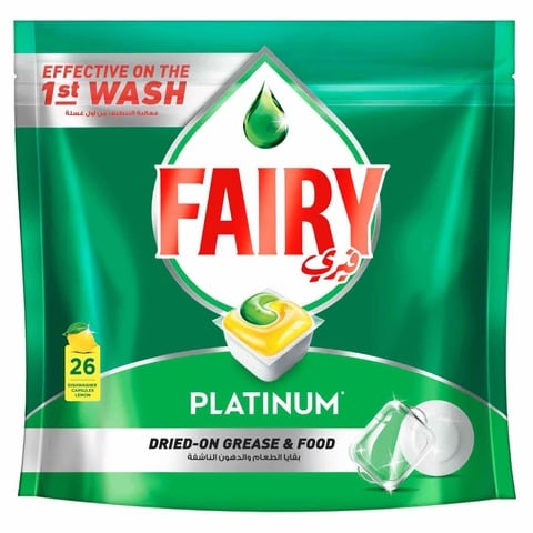 Fairy Platinum Automatic Dishwasher Tablets, 26 Tablets