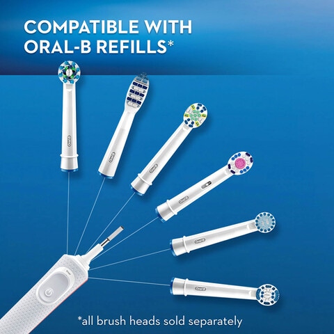 Oral B Vitality-100 Cross Action  Rechargeable Toothbrush -Box; Built in 2 minute quadrant timer.