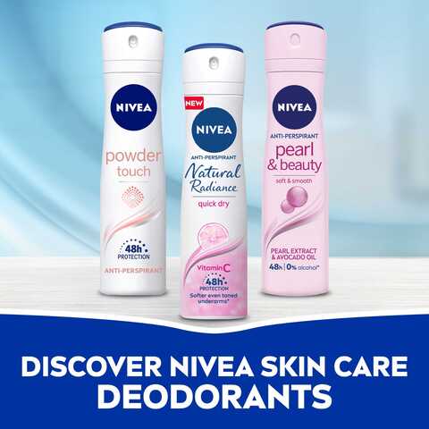 NIVEA Antiperspirant for Women Natural Radiance Spray 150ml