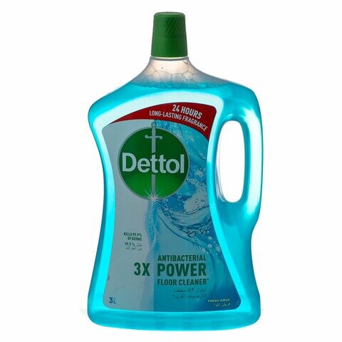 Dettol 3x Power Antibacterial Floor Cleaner Aqua Fresh 3L