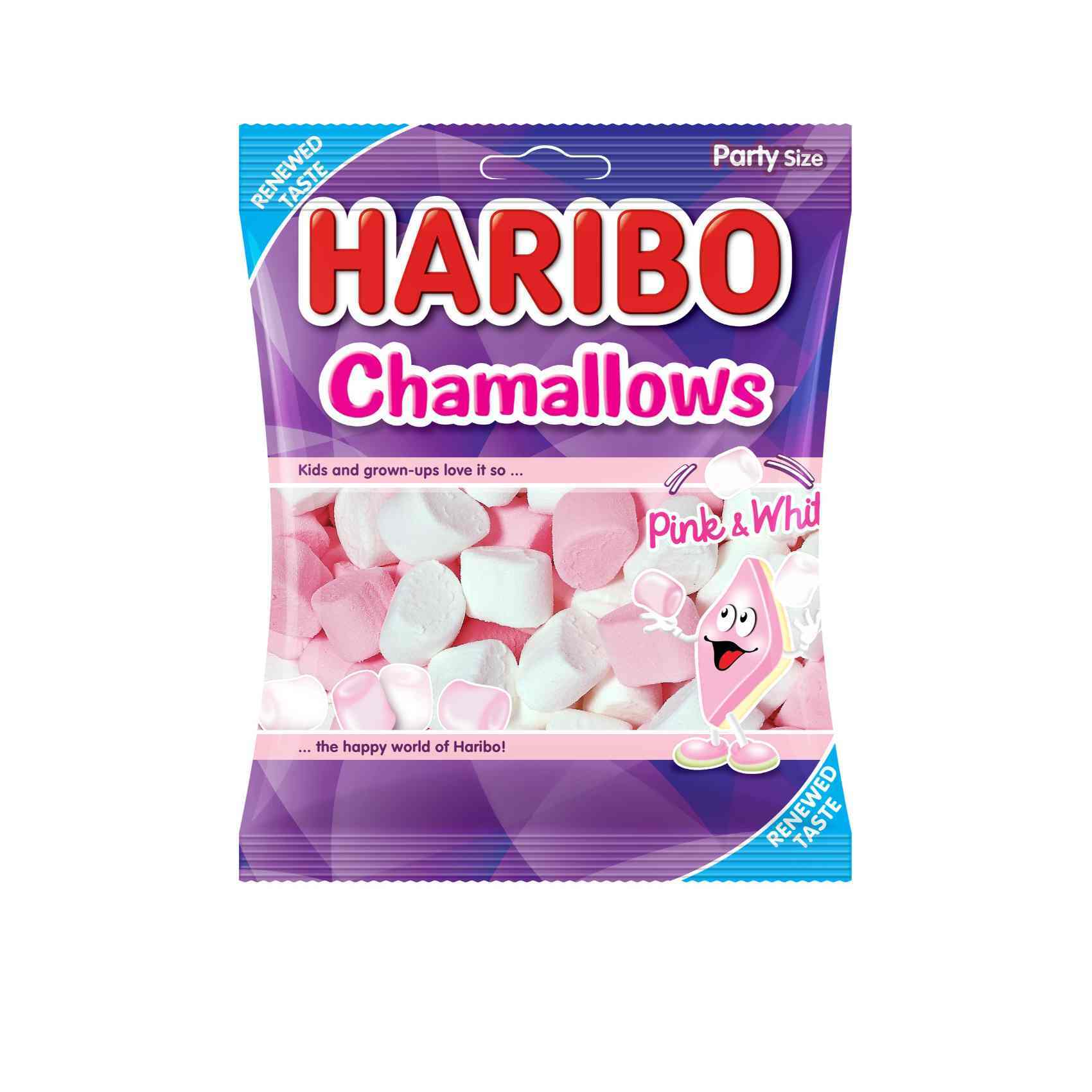 Buy Haribo Chamallows Pink White G Online Shop Food Cupboard On Carrefour UAE