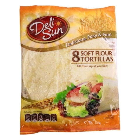 Deli Sun Soft Flour Tortillas - 8 Wraps - 320 gram price in Egypt ...