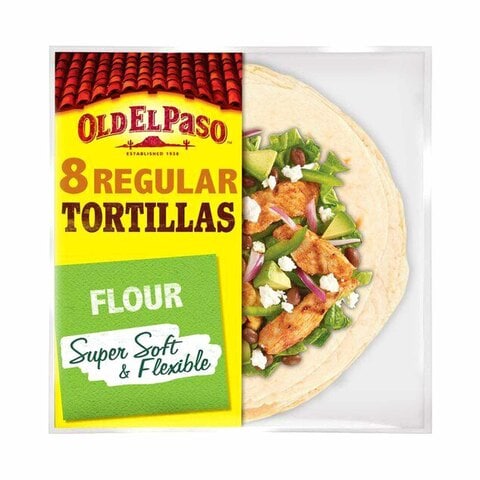 Old El Paso 8 Regular Flour Tortillas 326g