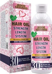 Jadole Naturals Hair Oil For Growth Treatment Strength Length System, Onion Oil, Argan Oil And 30 Essential Oils With Biotin &amp; Vitamin E This Unique Formula Is Our Secret For Healthy Hair 237 ml