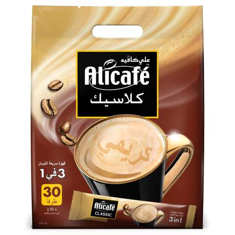 Alicafe Classic 3-In-1 Instant Coffee 20g Pack of 30