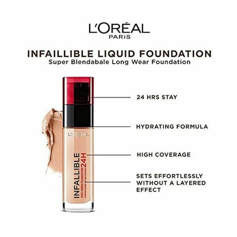 L'Oreal Paris Infallible 24 Hr Stay Fresh Foundation, Golden Beige Of 30 ml