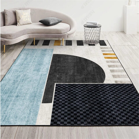 Non Slip Modern Area Rug Floor Carpet Made With High Quality Crystal Velvet With Soft Handfeel Material For Indoor Living Room Dining Room Bedroom With Beautiful Print (Size 120&times;160CM)