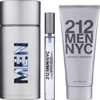 Buy Carolina Herrera 212 Men for Men Set Edt 100ml + Edt 10ml + Aftershave Gel 100ml in UAE