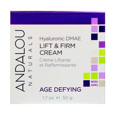 Andalou Naturals Age Defying Hyaluronic DMAE Lift And Firm Cream White 50ml