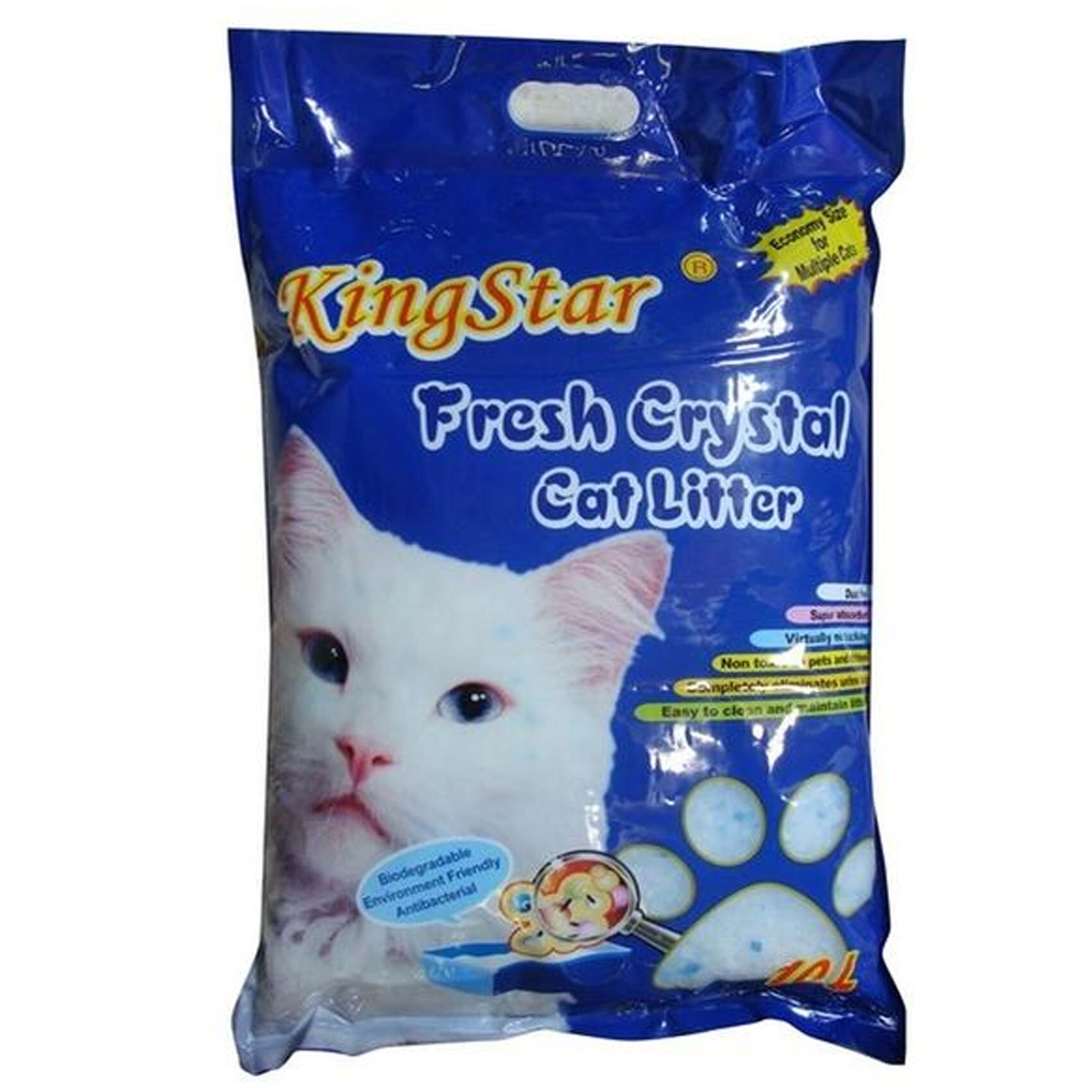 Buy Kingstar Fresh Crystal Cat Litter 10L Online Shop on Carrefour UAE