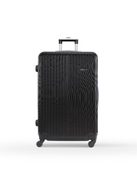 Lightweight 1 piece Single Size ABS Hard side Large Checked Baggage Travel Luggage Trolley Bag Set with Lock for men / women / unisex Hard shell strong