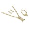 Tanos - Fashion Gold Plated Set (Necklace/Earring/Bracelet) Rectangle  Dangling