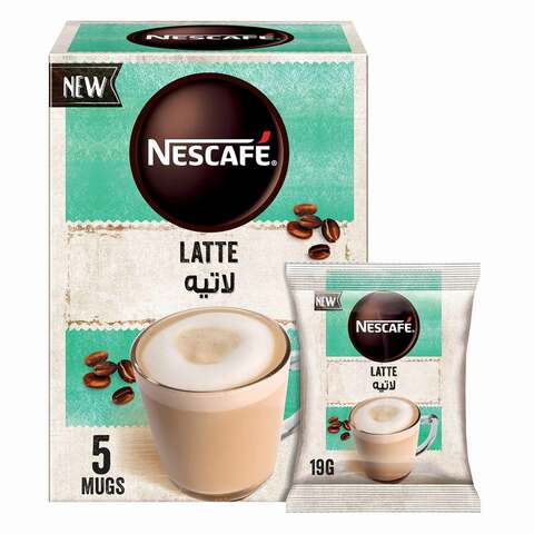 Buy NESCAFE Cappuccino Latte 19 Gram 5 Pieces Online - Shop Beverages on  Carrefour Jordan