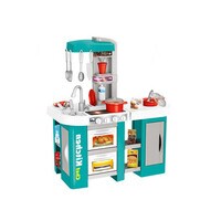Toy Land Role Play Kitchen Play Set for Girls Play Sink with Running Water Stove with Fire Light And Sound Playset