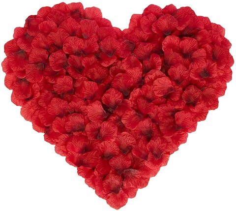 Buy Party Time 1000pcs Artificial Rose Petals Red Rose Petals for Romantic  Decorations Special Night, Wedding, Anniversary Valentines Day Decorations  Online - Shop Home & Garden on Carrefour UAE