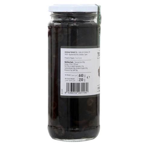 Torrent Sliced Spanish Black Olives 440g