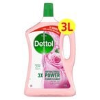 Buy Dettol 3x Power Antibacterial Floor Cleaner Rose 3L in UAE