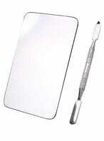 اشتري Makeup Mixing Palette With Spatula Silver في الامارات