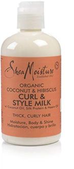 اشتري SheaMoisture Coconut And Hibiscus For Thick, Curly Hair Style Milk Cream 8 Oz في الامارات