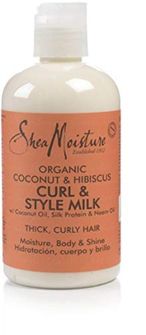 Buy SheaMoisture Coconut And Hibiscus For Thick, Curly Hair Style Milk Cream 8 Oz in UAE