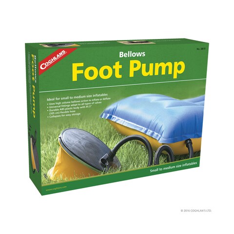 Coghlan - Bellows Foot Pump  819,Universal Size Fits All Types Of Valves