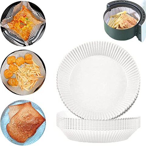 Generic Nc Air Fryer Parchment Paper Liners 50Pcs 6.3 Inch, Ssz232-Wh