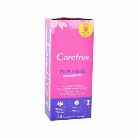 Carefree Panty Liners Maxi Large Fresh Scent 20&#39;s