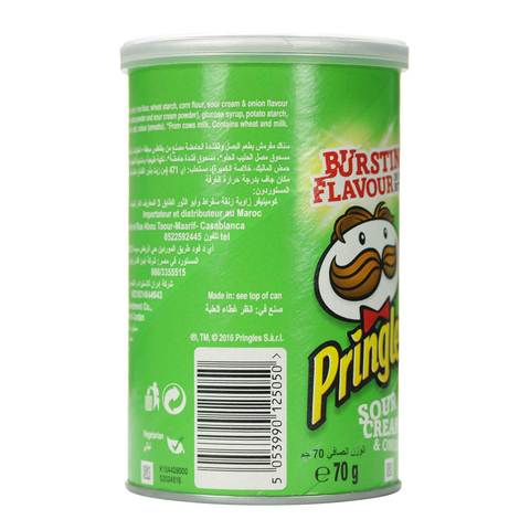 Pringles Sour Cream &amp; Onion Chips 70g