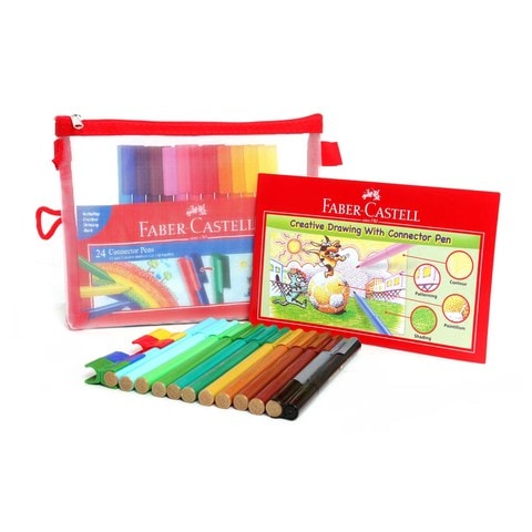 Faber Castell Coloring Pencil 24 + Drawing Book