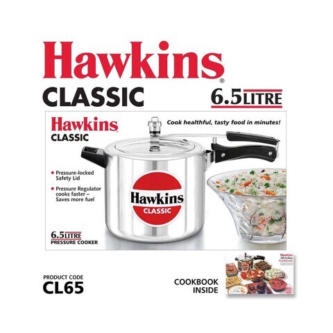 Hawkins 1.5 Liter Classic Aluminum Pressure Cooker 1.5 Litre