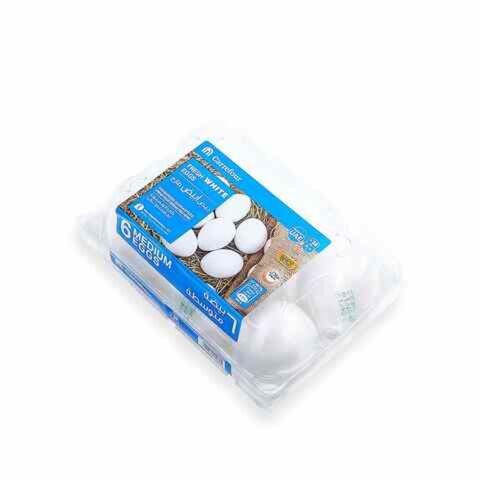 Carrefour White Eggs Medium 6 count